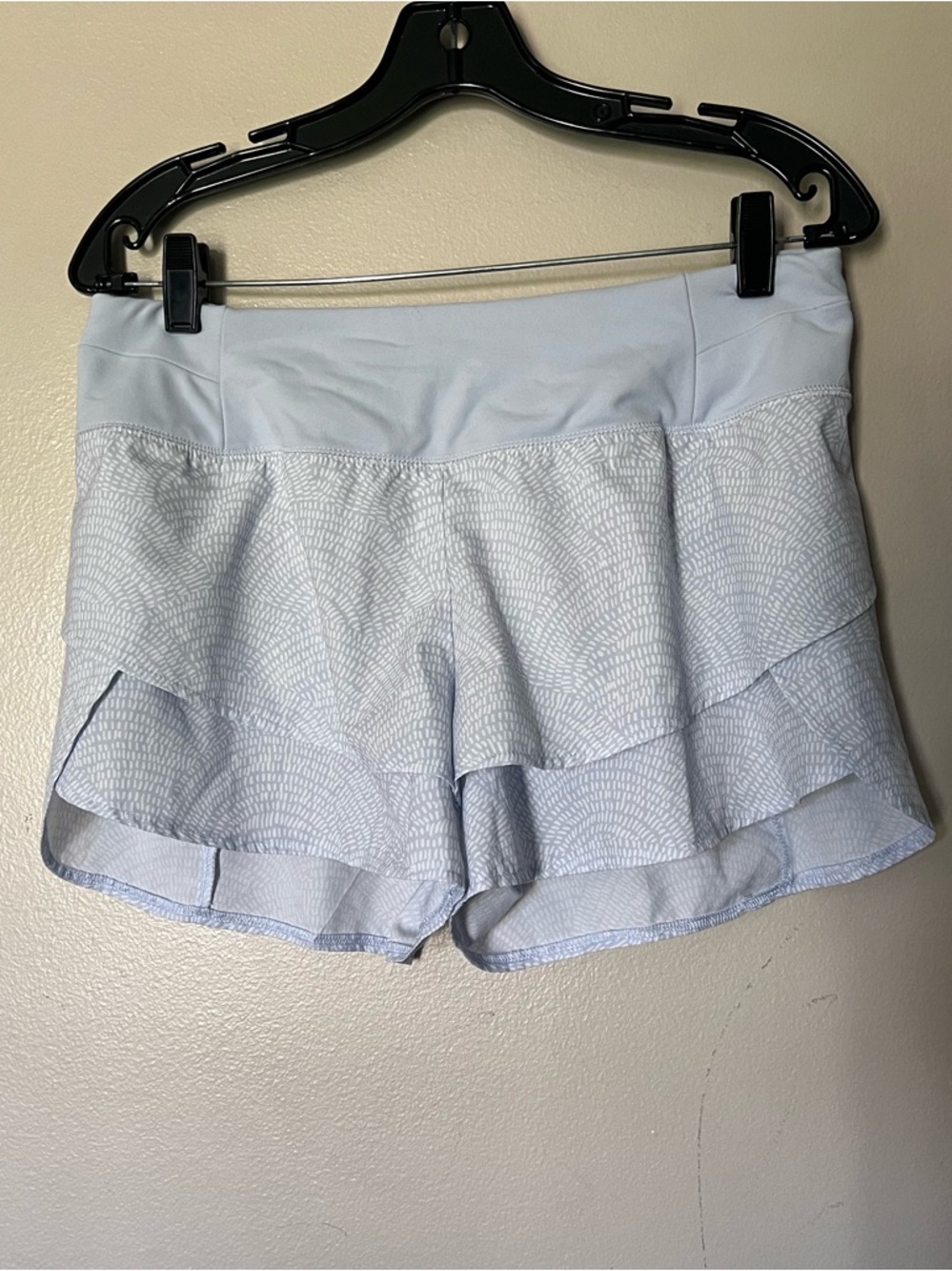 CALIA by Carrie Underwood Pale Blue Layered Ruffle Athletic Skort